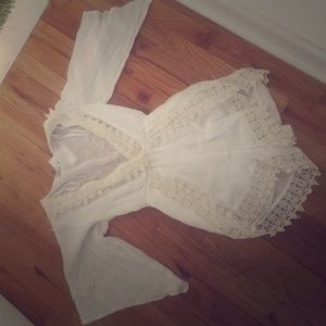 **Brand New*** white Hello Molly romper.