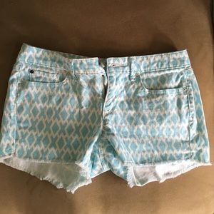 Printed Cut Off Shorts