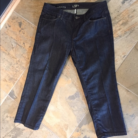 Ann Taylor LOFT Modern Crop Jeans Size 8 Petite