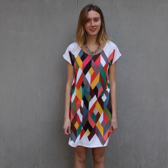 🎉HP🎉 Aubrey Geometric Dress - Picture 3 of 3