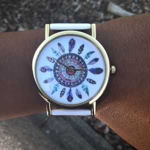 White dream catcher watch
