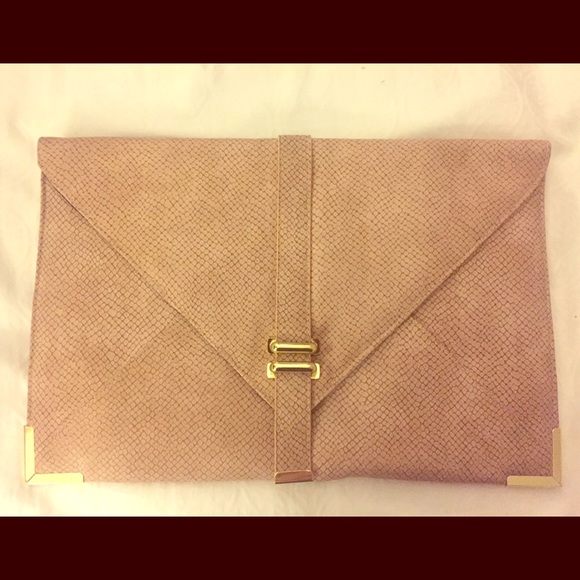 Large, Nude ASOS Envelope Clutch