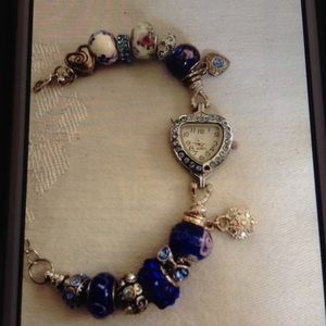 Watch bracelet in blues