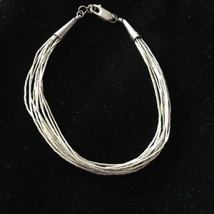 Liquid silver bracelet