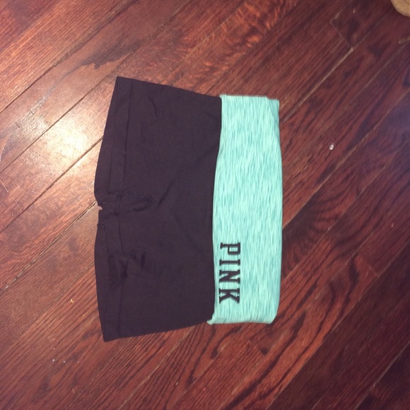 pink yoga shorts