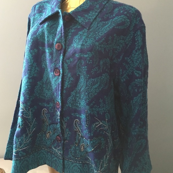 Coldwater Creek💕Stylish Jacket with Beads💕💛