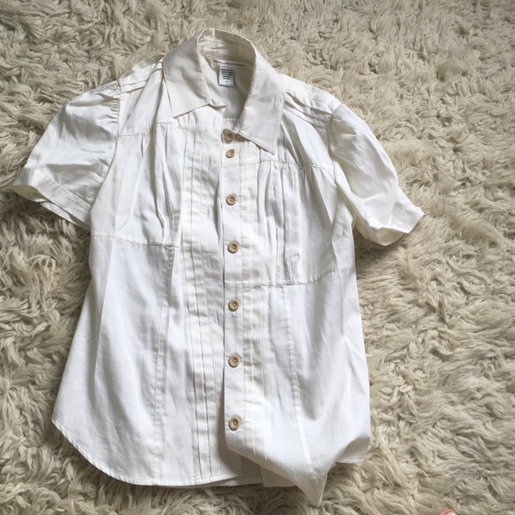 Diane Von furstenberg Oxford short sleeve blouse