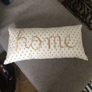"Home" throw pillow