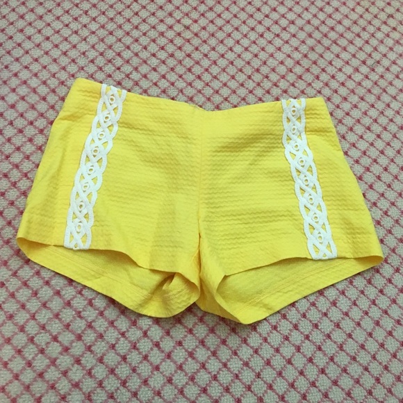 Lilly Pulitzer yellow shorts
