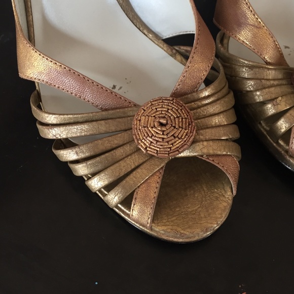 BCBGirl Antique Gold Party shoes