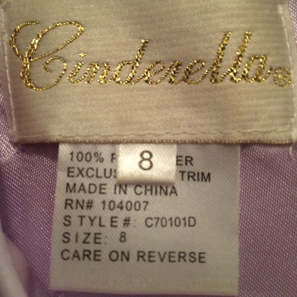 Size 8 Lavender Children's Dress - Picture 2 of 3