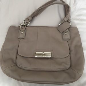 Gray COACH purse