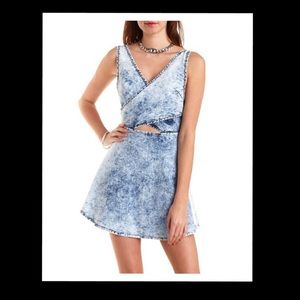 acid wash denim dress