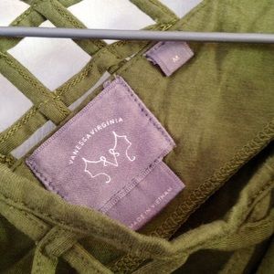 Anthropologie Tops - NWOT Anthropologie Squared Shoulder Top Olive Anthropologie Tops - NWOT Anthropologie Squared Shoulder Top Olive