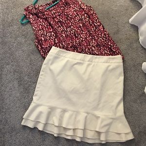 Light cream skirt