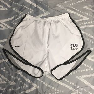 White Nike shorts (TLU edition)