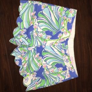 Lilly Pulitzer scalloped shorts