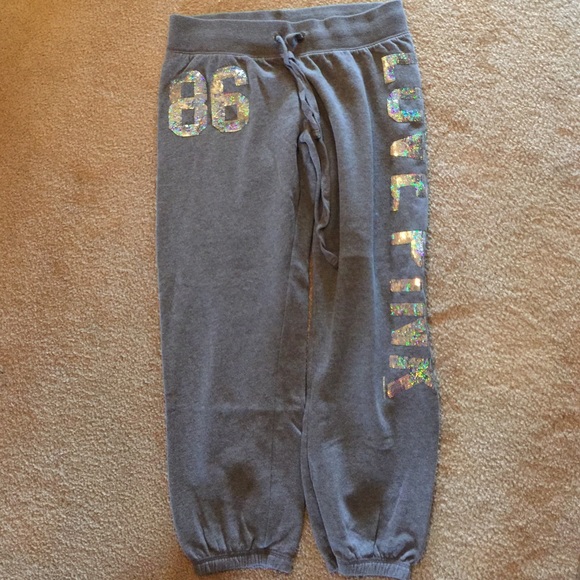 PINK sweat capris