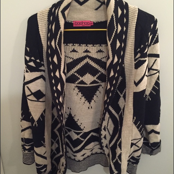 Aztec cardigan throw sweater