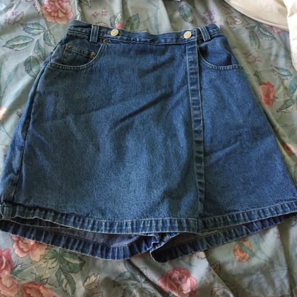 Vintage denim skort