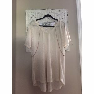 Ivory Knit Flowy Top new w/tags