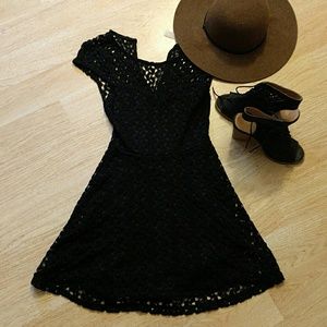 Black Lace Mini Dress