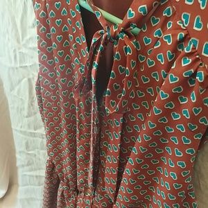 Summer dress with hearts