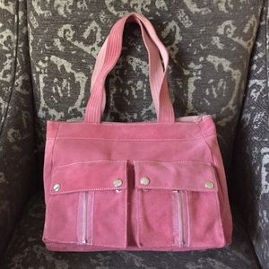 Banana Republic pretty in pink leather tote
