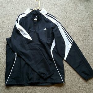 Mens Adidas zip up windbreaker