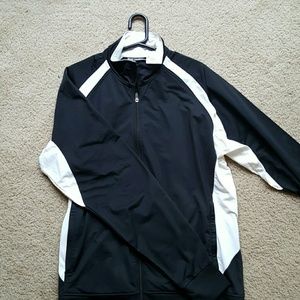 Mens Foot locker 2xl black and white zip up