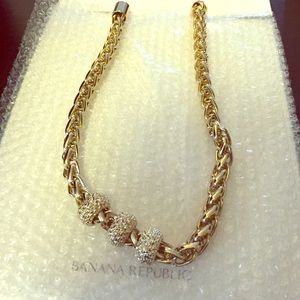 Banana Republic Gold-Colored Chain Necklace
