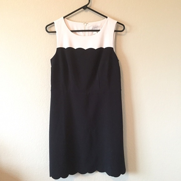 NWT Loft Outlet Scalloped dress