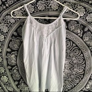 Lace top tank