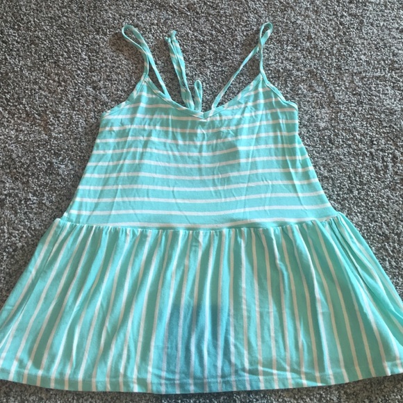 Pacsun LA hearts striped babydoll tank - Picture 1 of 2