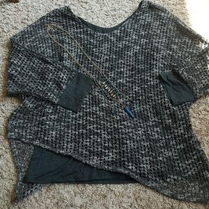 Democracy Open Knit Sweater