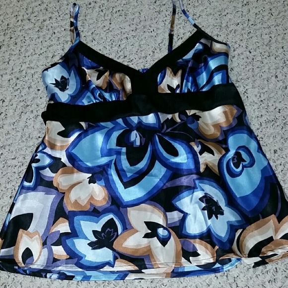 Silky camisole with integrated belt (fits sz 12/14