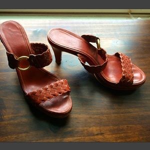 Authentic Coach Leather Sandals