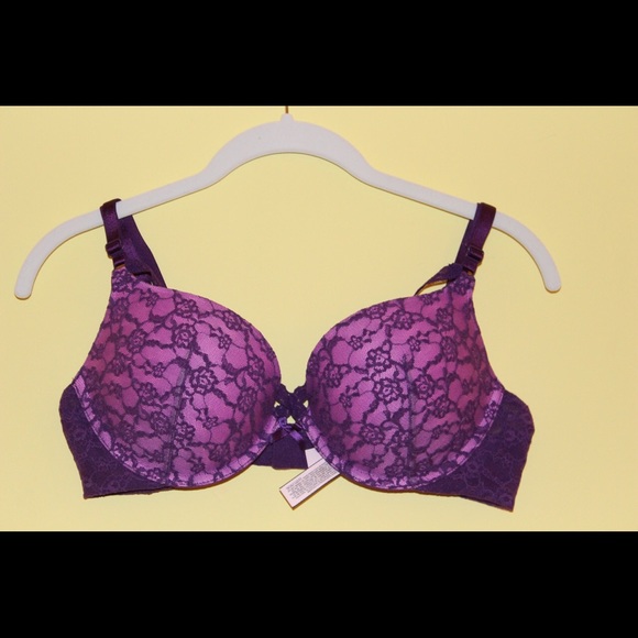 Purple Victoria secret push up bra