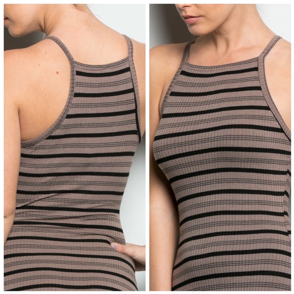 ❗️ SALE❗️Striped Square Neck Dress - Picture 3 of 3