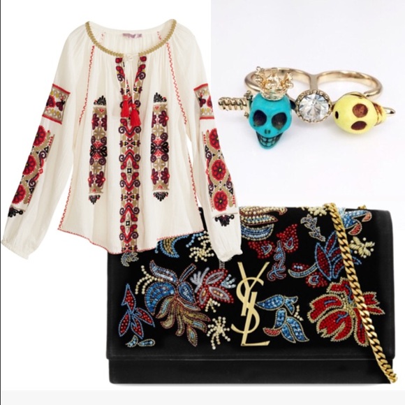 2 Finger Sugar Skull Ring - Picture 3 of 4