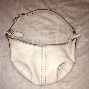 Coach Purse All White Leather