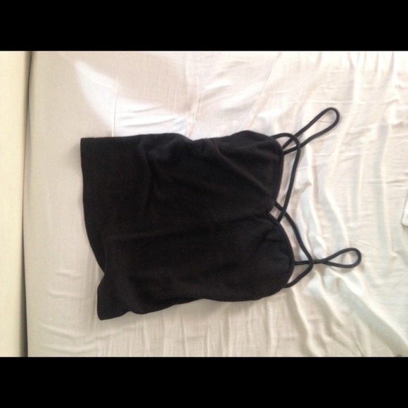 Black crisscross brandy Melville tank