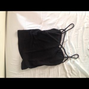 Black crisscross brandy Melville tank