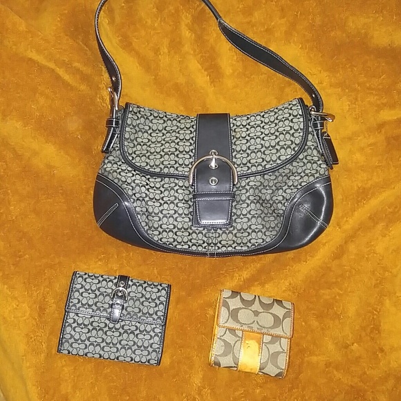 Coach purse & matching wallet with an other wallet