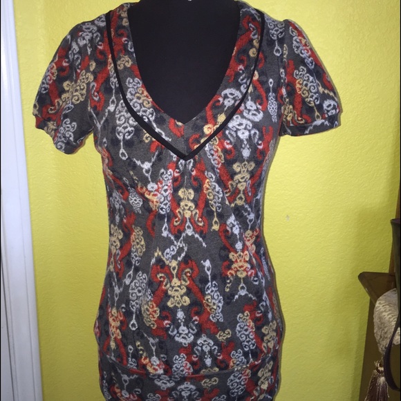 Sweater v-neck T-shirt/dress