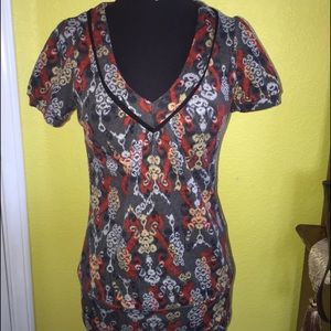 Sweater v-neck T-shirt/dress