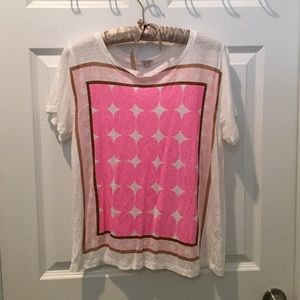 Pink graphic tee