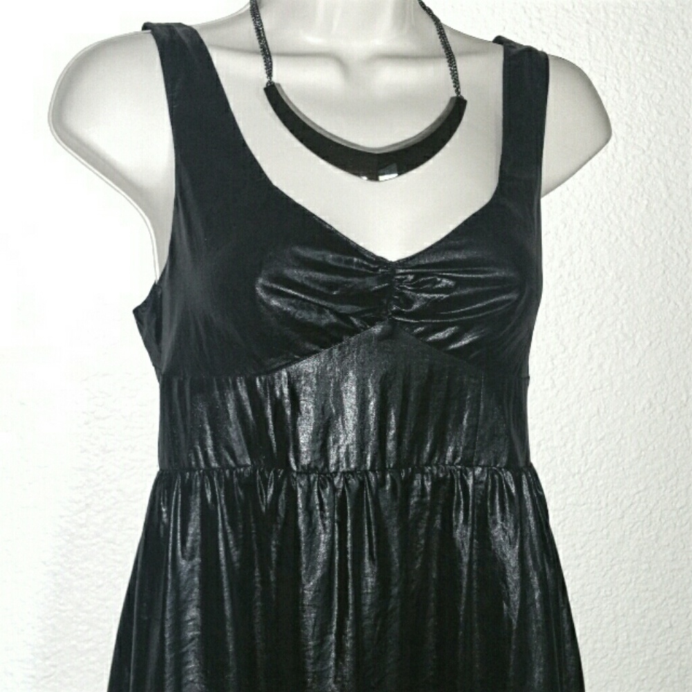 Shiny Wet Look Club Dress
