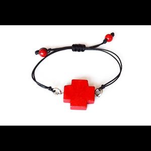 Red Stone Cinch Bracelet