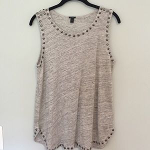 J. Crew Linen Studded Tank